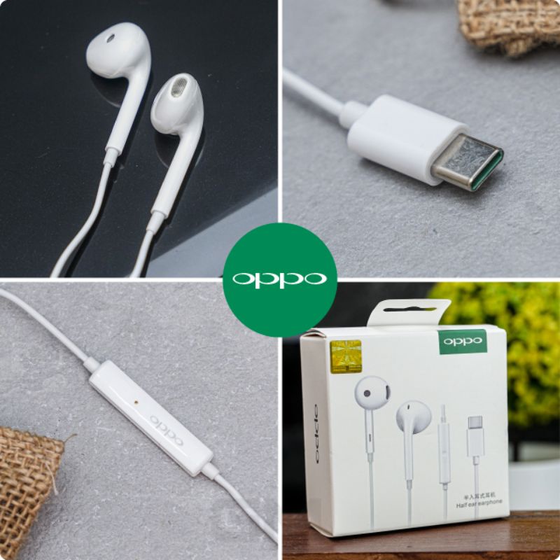 Handfree Oppo Find X R17 Pro Original Oppo Find X Connector Type C Headset Oppo HF Oppo