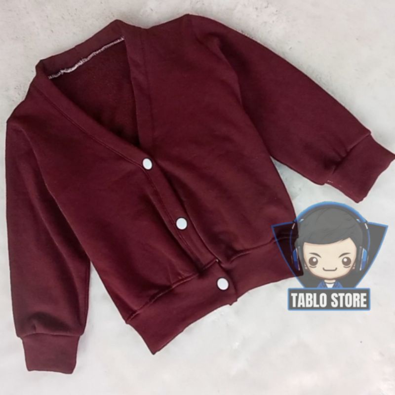 KARDIGAN FLEECE Size M Usia 2-3 Tahun Cardigan Anak Perempuan Laki-Laki