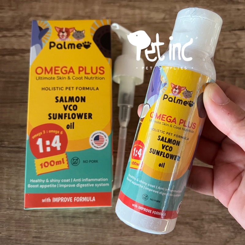 Palmeo omega plus ultimate skin and coat nutrition untuk anjing dan kucing