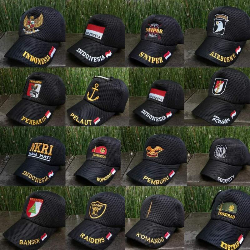 Jual Topi Double Mess Nkri Topi Double Mess Padi Kapas Topi Double