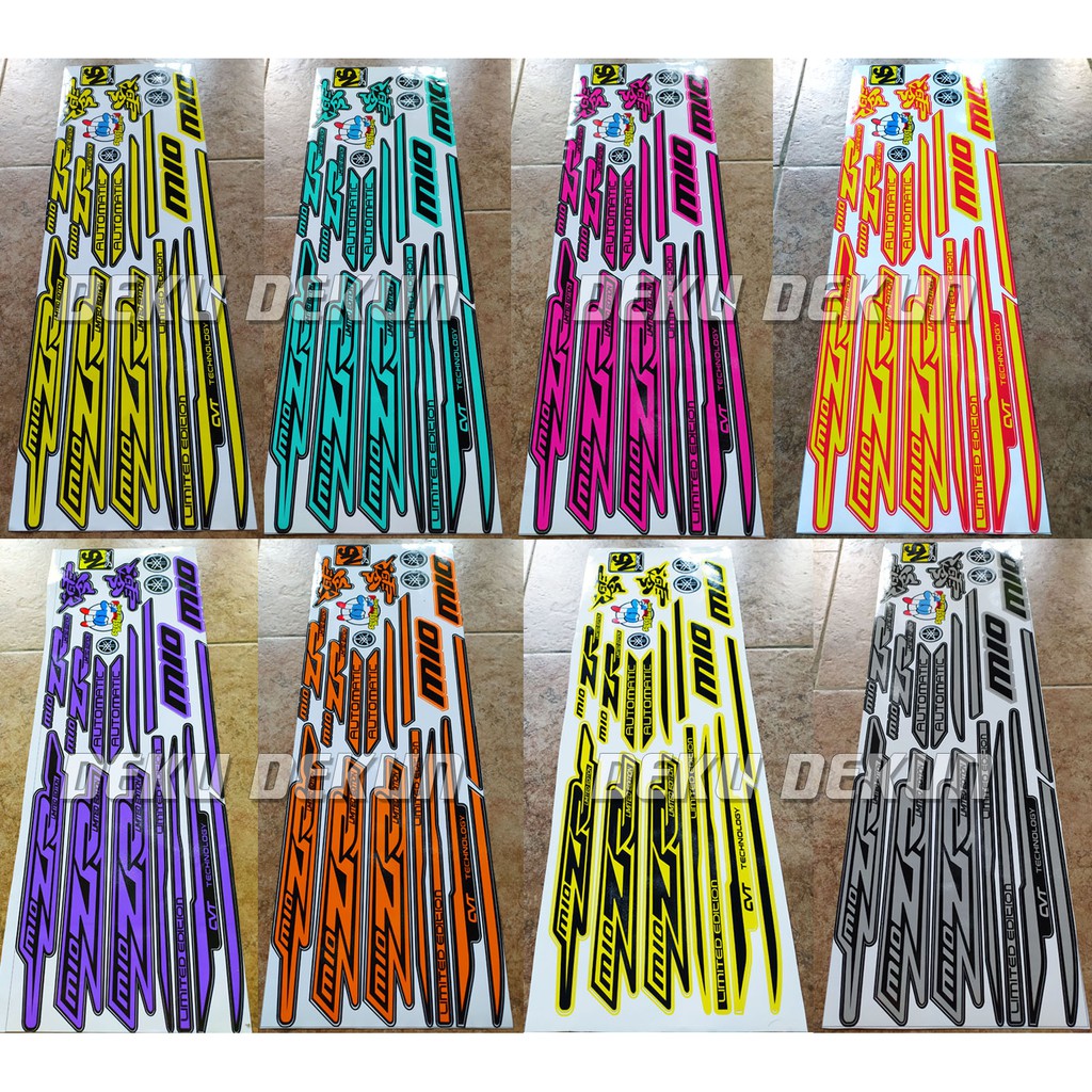 Striping Stiker Variasi All Mio Sporty All Mio Smile Mio Zr