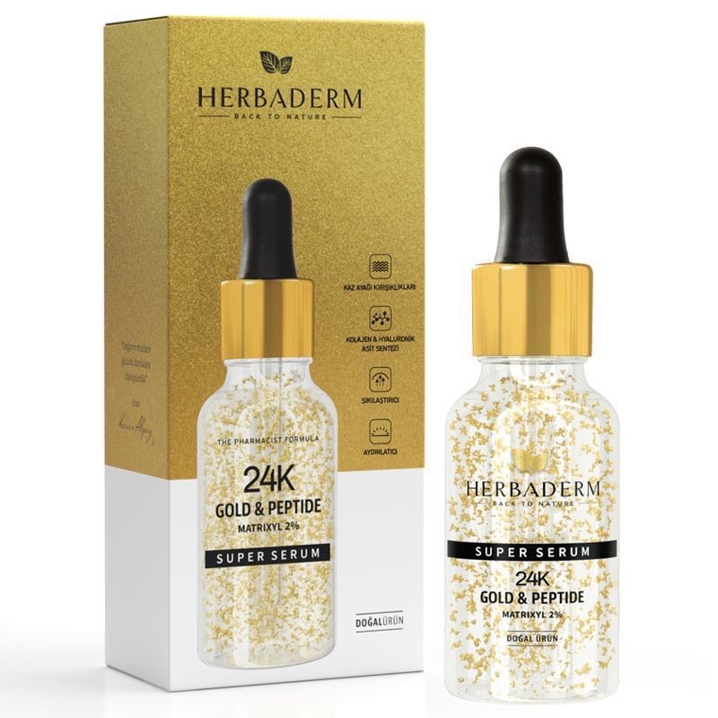 Herbaderm  Serum Gold 24K Made in Turki