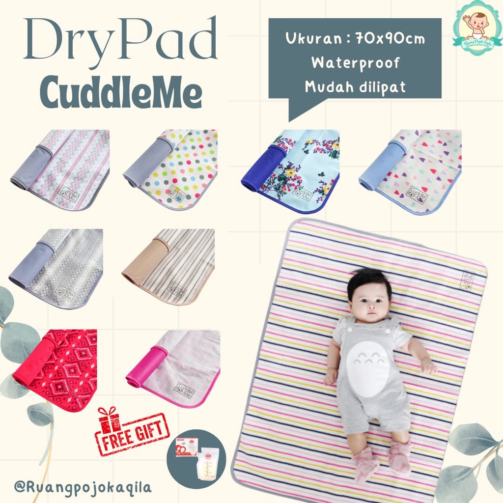 [FREE GIFT] Dry Pad Cuddle Me CuddleMe perlak waterproof nyaman lembut