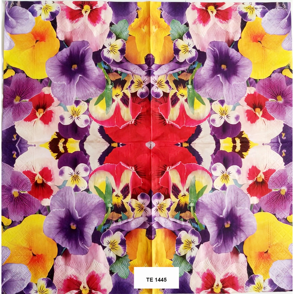 Tisu Napkin Kerajinan Decoupage Eropa 33X33 CM TE 1445 TTS