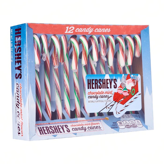 

Ready stock Hershey's Chocolate Mint Candy Cane 150g - Christmas Special Permen