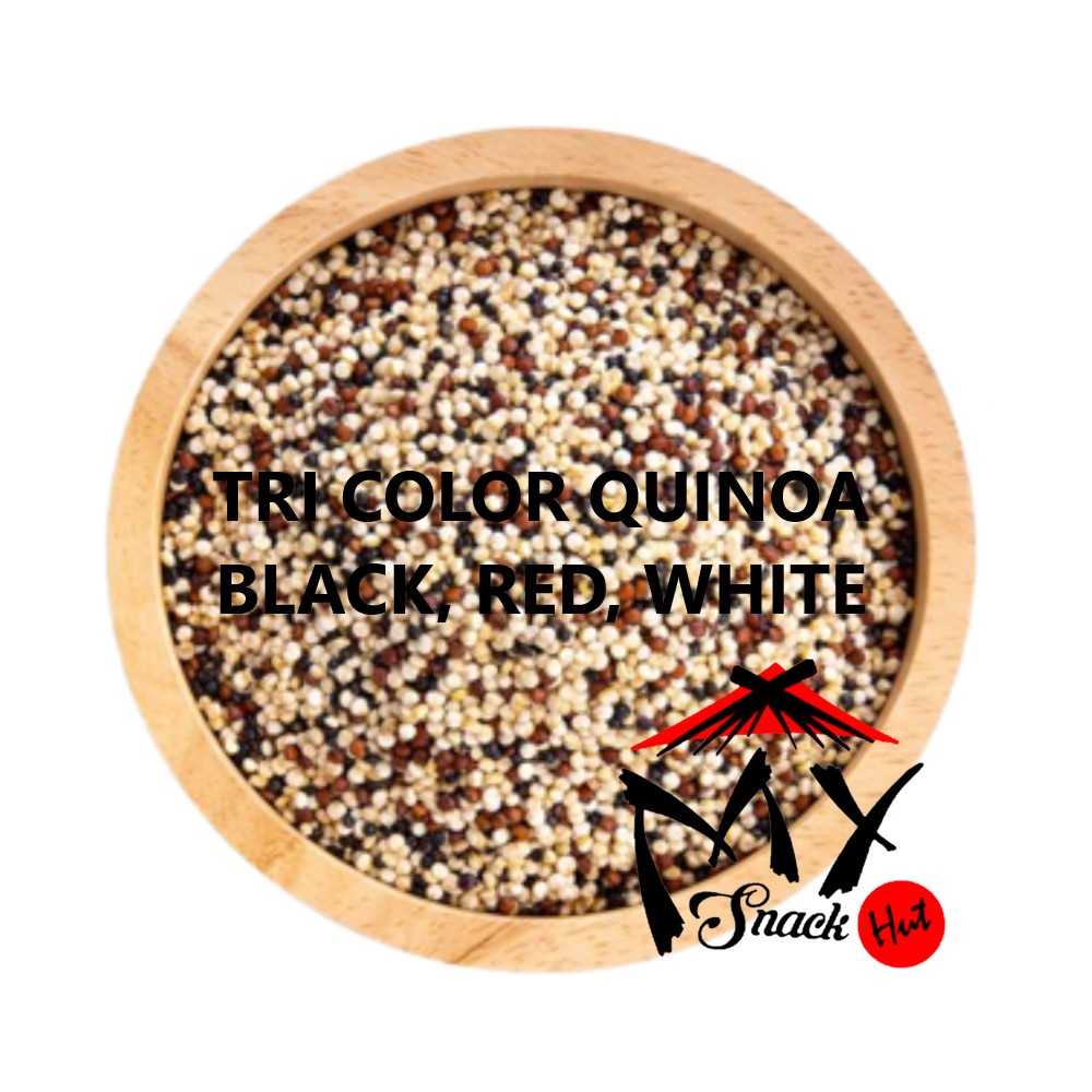 TRI COLOR QUINOA 50GR - BIJI KUINOA ORGANIK TIGA WARNA THREE COLOUR MERAH PUTIH HITAM ORGANIC IMPORT