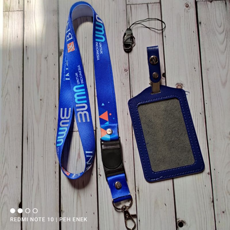 Tali id card BNI BUMN / lanyard BNI BUMN printing SATUAN bisa