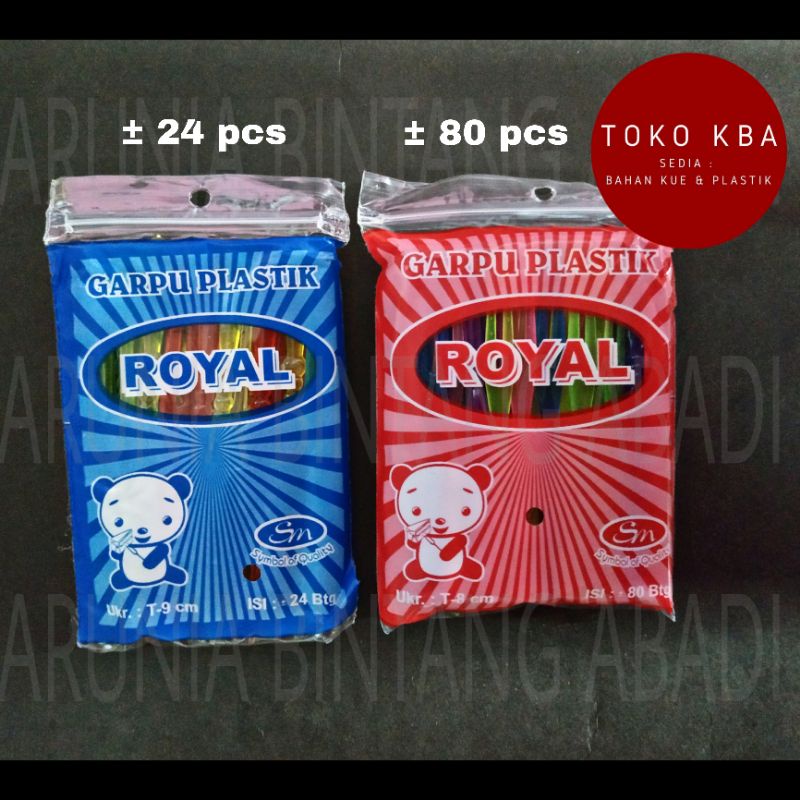 

Garpu kue plastik Royal ekonomis 8 cm | 9 cm