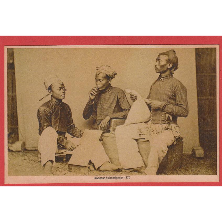 34.KARTOE POS JAVAANSE HUISBEDIENDEN 1870