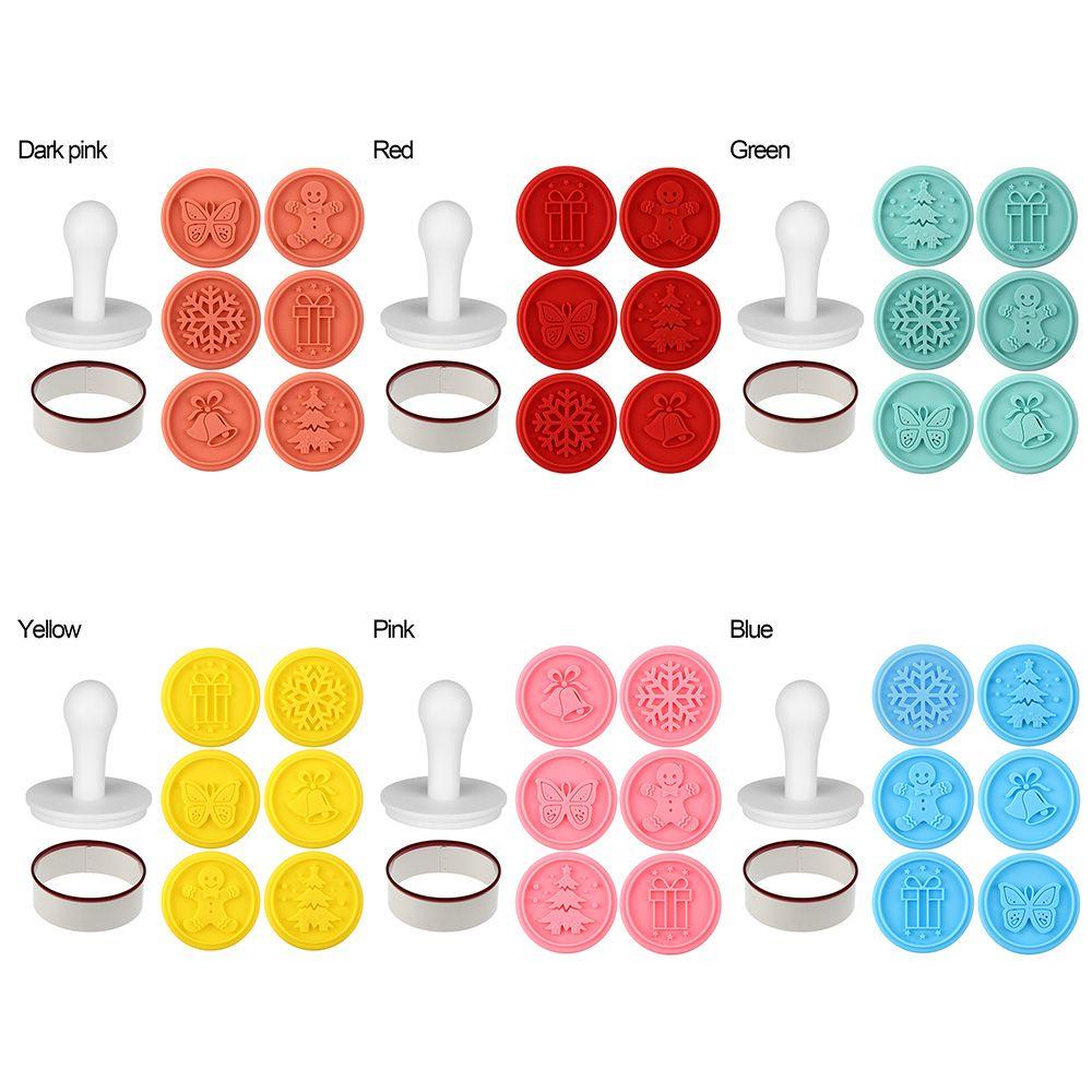 R-FLOWER Cookies Stamp Cetakan Fondant Cake Embosser Biscuit Mould Plunger Cetakan Baking &amp; Pastry