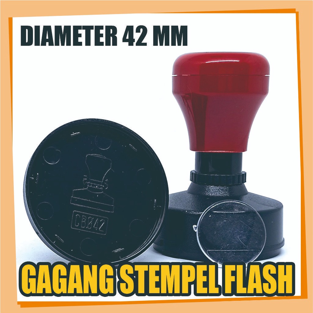 

Gagang Stempel Flash Ukuran diameter 42mm