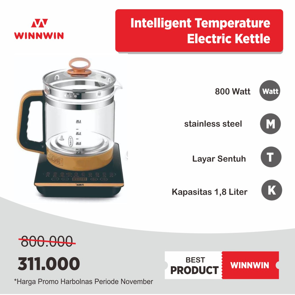 Intelligent Temperature Electric Kettle Kettle