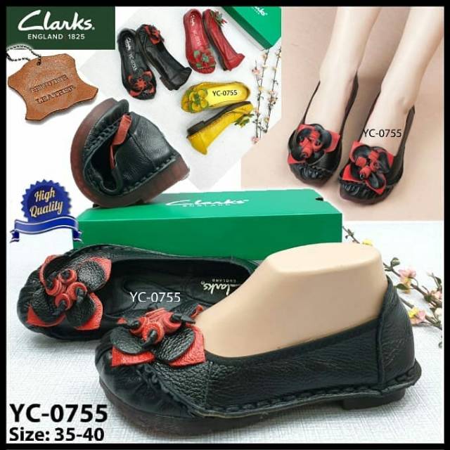 Sepatu wanita clarks kulit original || GRATIS ONGKIR SEJABODETABEK