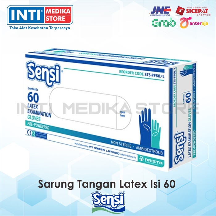 Sensi - Sarung Tangan Latex Isi 60 Sarung Tangan Sensi Sensi Latex #98