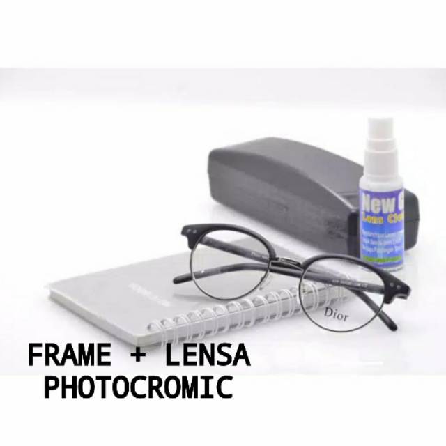 FRAME KACAMATA MINUS | PAKET LENSA PHOTOCROMIC | KACAMATA ANTI RADIASI KACA MATA BACA | 822