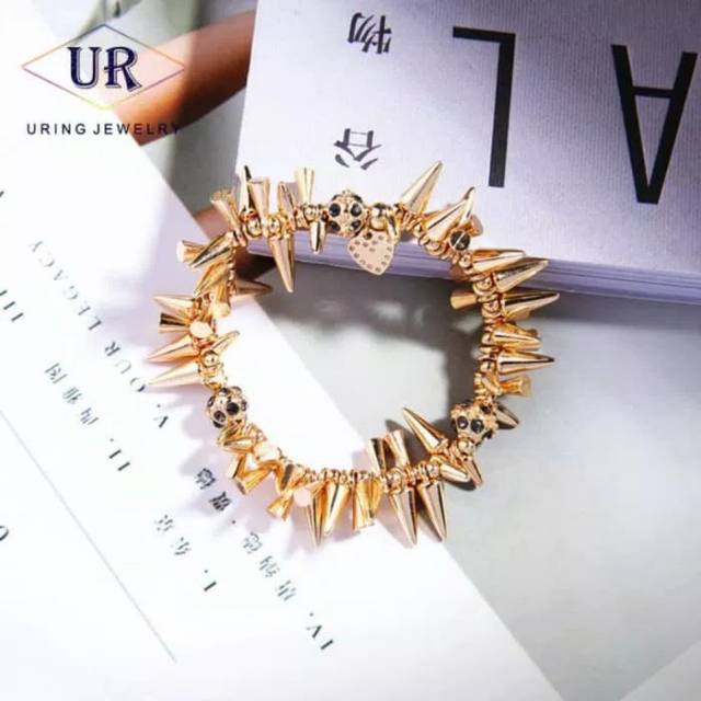 GELANG WANITA GOLD BONE (Betsey Johnson)