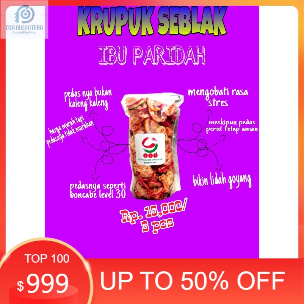 

Senack Ibu Paridah Krupuk Seblak Krupuk Nikmat Krupuk Sanck Pedas Krupuk Original Krupuk cemilan