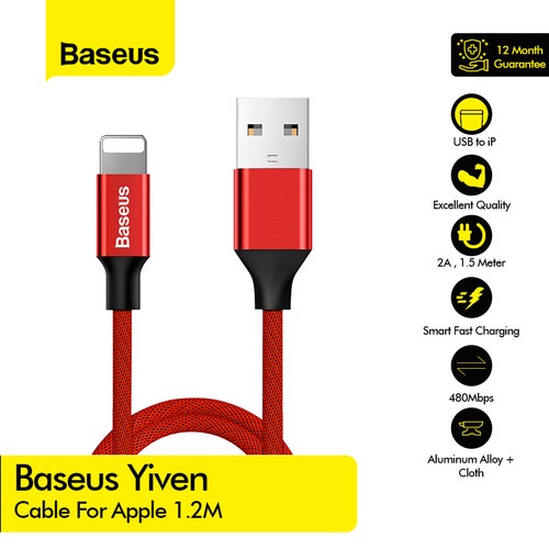 Kabel Data BASEUS Yiven Cable For iPhone 1.2 Meter - CALYW