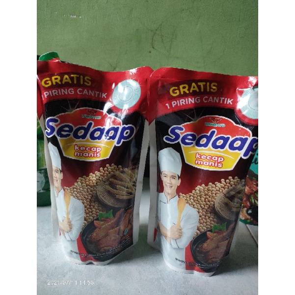 Kecap Sedap Refil 550ml free piring