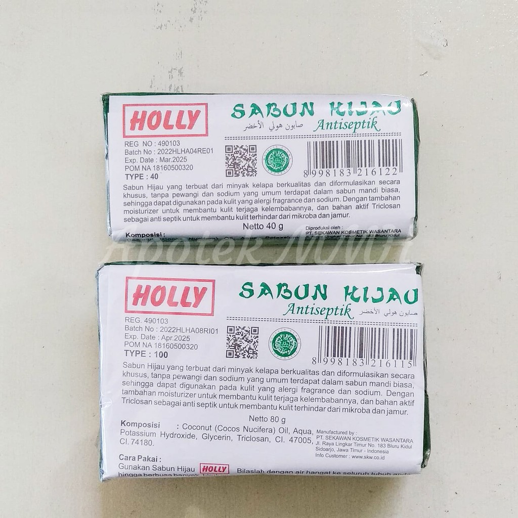 Sabun Hijau Holly untuk Gatal