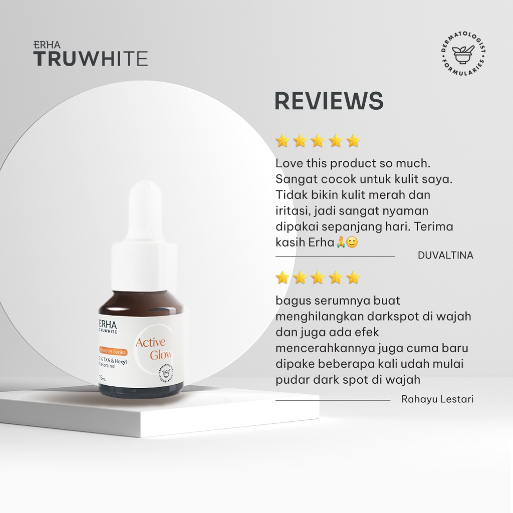 ERHA TRUEWHITE active glow booster serum 15 ml