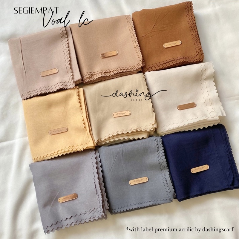 [𝗖𝗟𝗘𝗔𝗥𝗔𝗡𝗖𝗘 𝗦𝗔𝗟𝗘]  HIJAB SEGIEMPAT VOAL MIRACLE | HIJAB VOAL PREMIUM