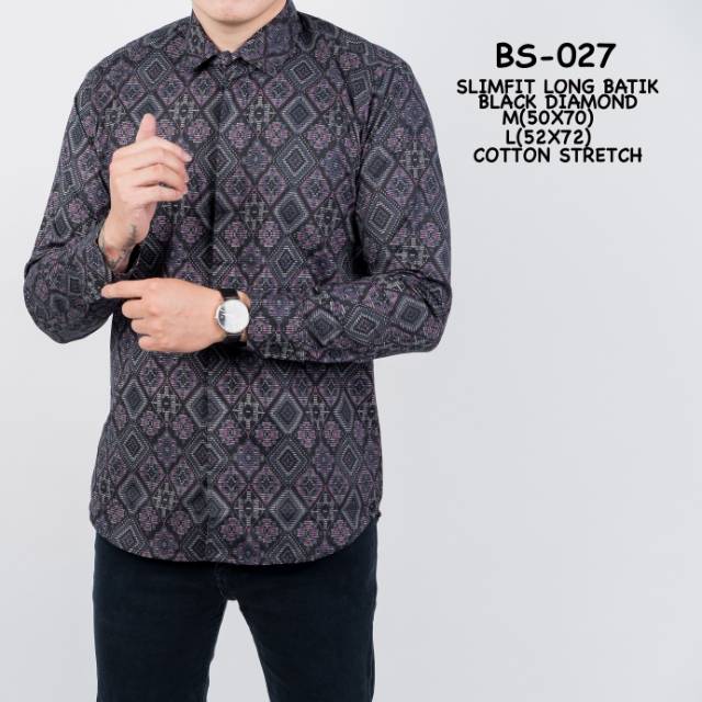 Long Black batik diamond