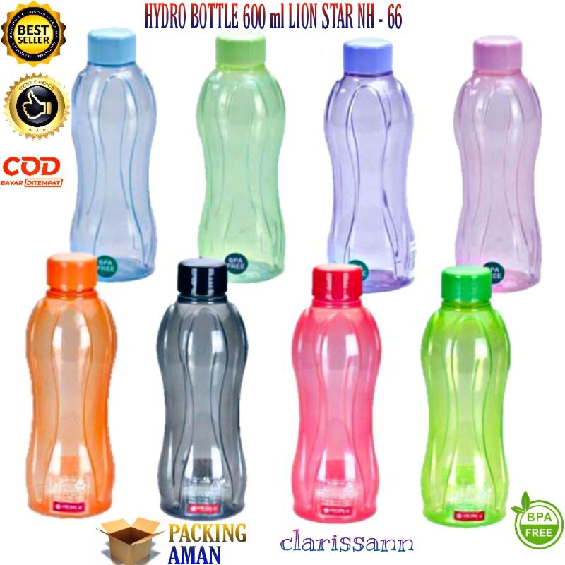 PROMO (Bisa COD) Lion Star Hydro Botol Minum Bottle 600 ml NH-66 Botol Plastik Termos Botol air sport bottle