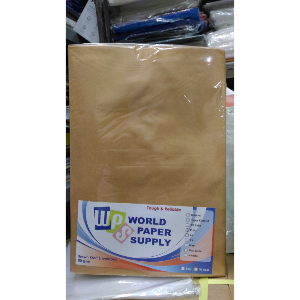 

Stok Ready Amplop coklat folio WPS terbatas