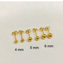 ANTING TUSUK PENTOL POLOS LAPIS EMAS