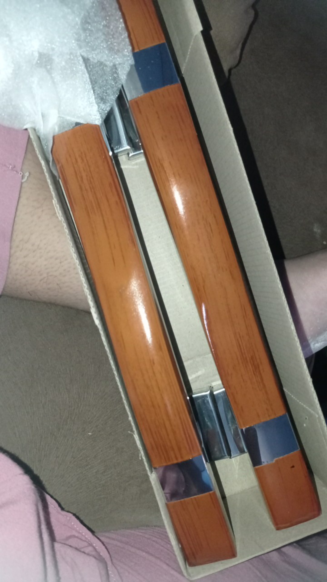 Handle Pintu Rumah Kotak S Motif Kayu 33 Cm / Handel Tarikan Pintu Dua