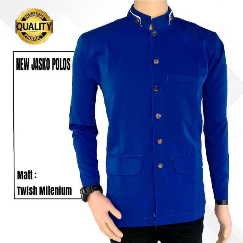 jasko polos pria lengan panjang high quality