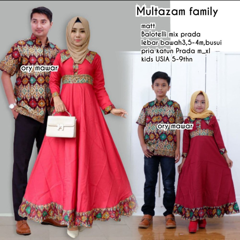 PO JUMBO XXXL XXXXL Couple Batik Keluarga Sarimbit Gamis Baju Pesta