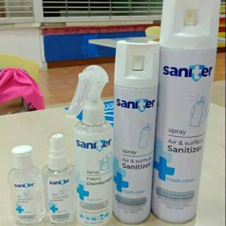 Hand Sanitizer Spray merk SANITER 200ml - cari agen