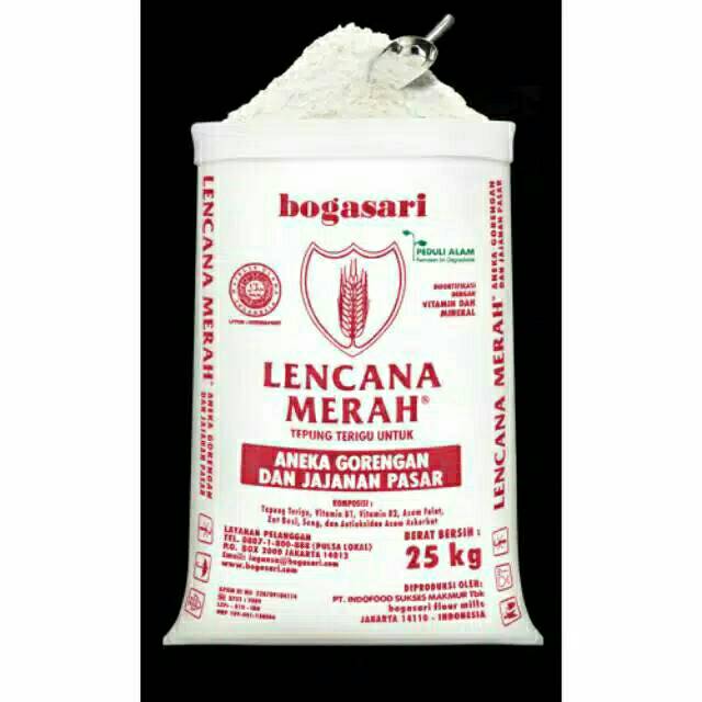 

Tepung terigu lencana merah/segitiga biru1kg