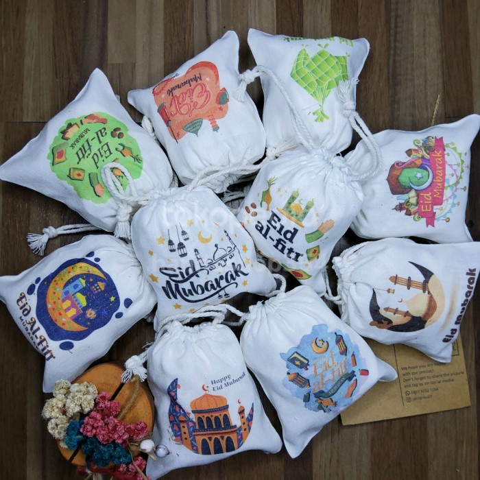 

NEW Pouch serut lebaran / angpao lebaran / tas serut lebaran