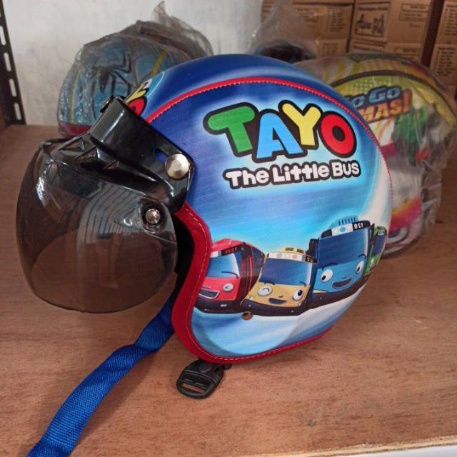 Clearence Stock! Helm Anak Pororo Bogo Printing