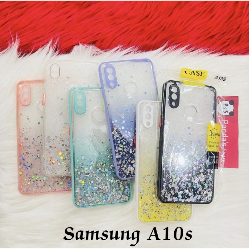 Glitter Case Samsung A10s Funny Color Dengan Pelindung Kamera (PsS)