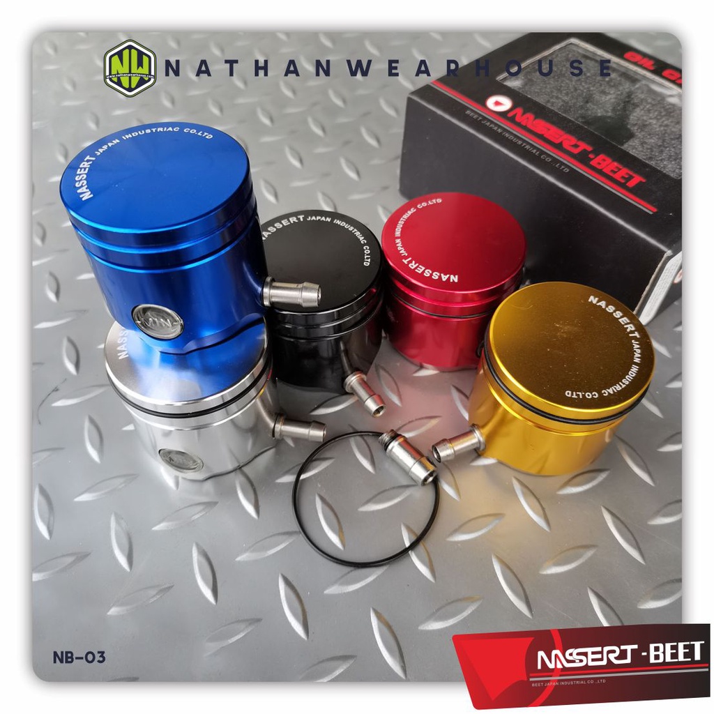 Tabung Minyak Rem Fluid Cap Oil Cup Full CNC Nassert Beet Replika Rizoma R15 R25 Ninja 150 250 CBR 3