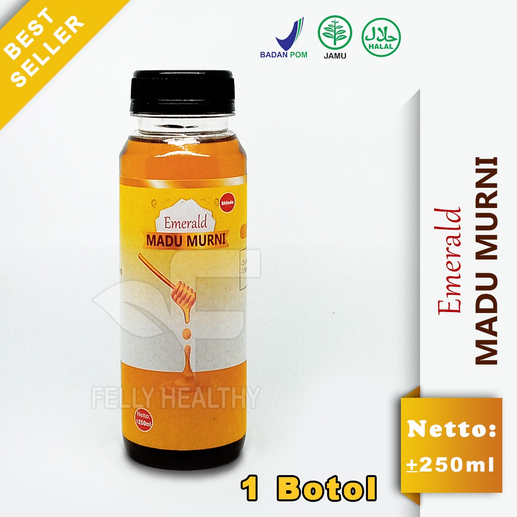 

[ORIGINAL] Madu Murni Emerald Isi 250 ml Asli Original 1 Botol