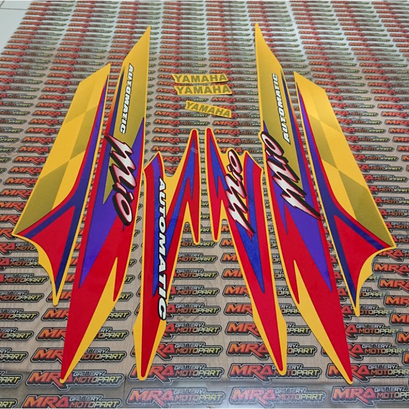 striping mio sporty bendera 2004 kuning copy original good quality