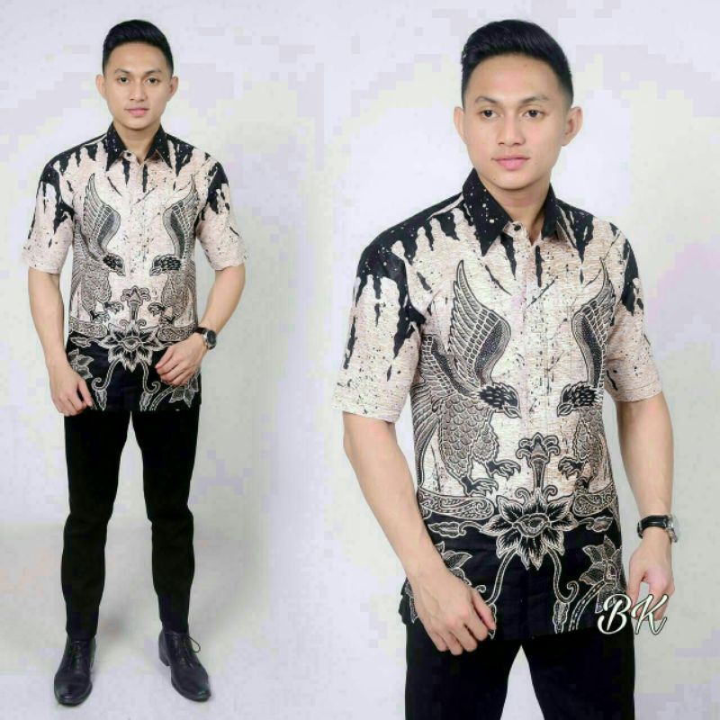 Kemeja Batik pendek Pekalongan baju kemeja cowok model kemeja pria terbaru kemeja batik kombinasi
