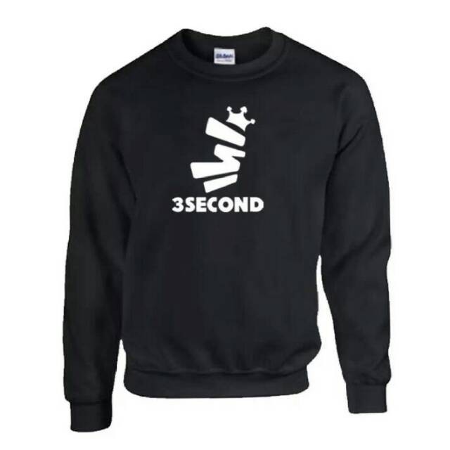 JAKET SWEATER BASIC HITAM BESTSELLER 3SECOND