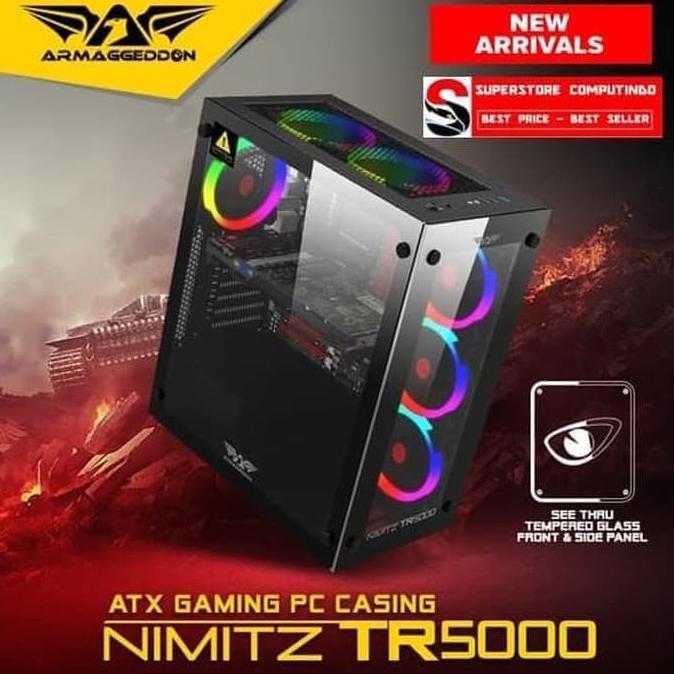 Populer] Armaggeddon Nimitz Tr5000 - Atx Gaming Pc Casing