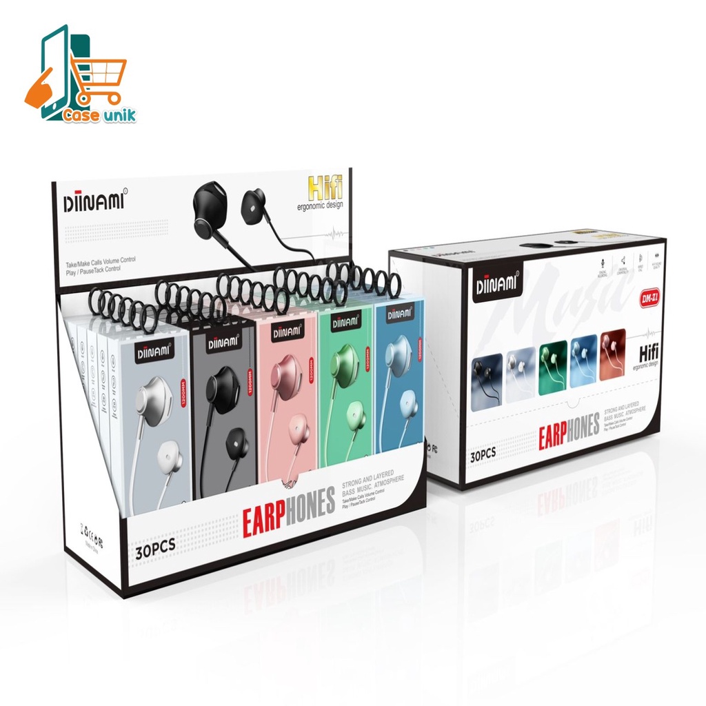 BM076 Headset earphone Hf macaron DIINAMI Z1 METAL super extra BASS for oppo Samsung vivo xiaomi CS3297