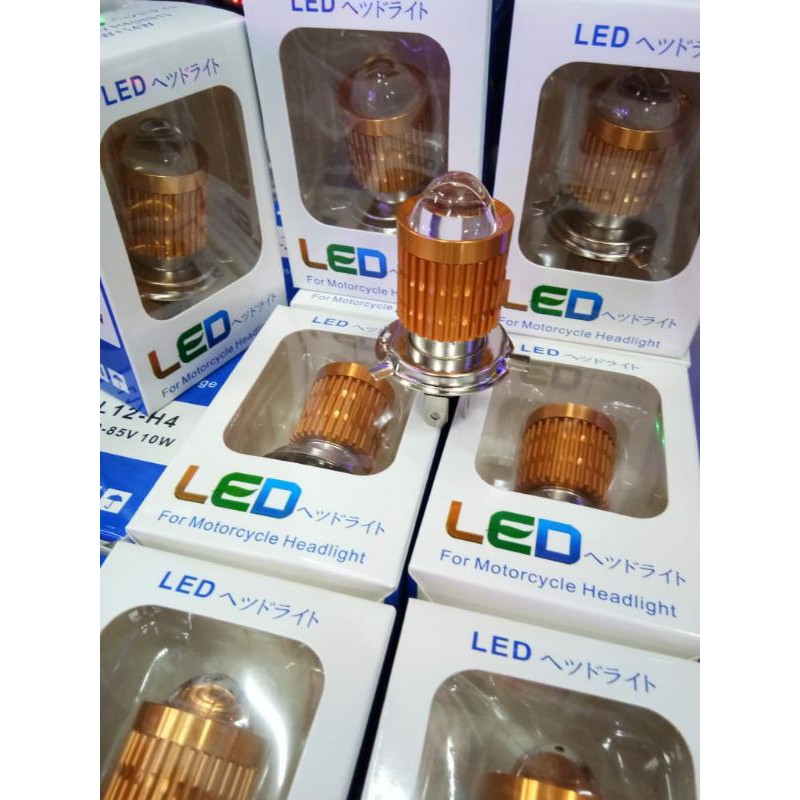 Lampu Led H4 Laser Kuning Putih