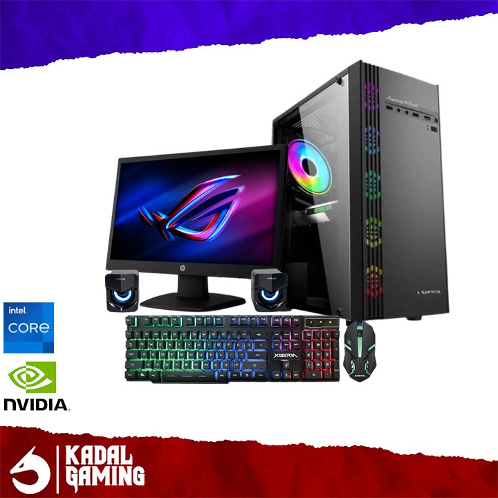 PC LIVESTREAMING I5 14400F VGA RTX 5060TI 32GB RAM GAMING EDITING FULLSET SIAP PAKAI RENDERING