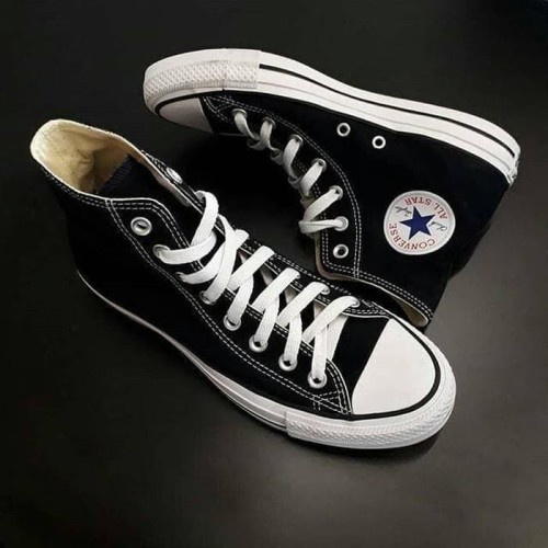 SEPATU SNEAKERS CASUAL PRIA &amp; WANITA CONVERSE_26 ALL STAR CLASSIC HITAM HIGHT  BERKUALITAS TERBAIK &amp; TERMURAH