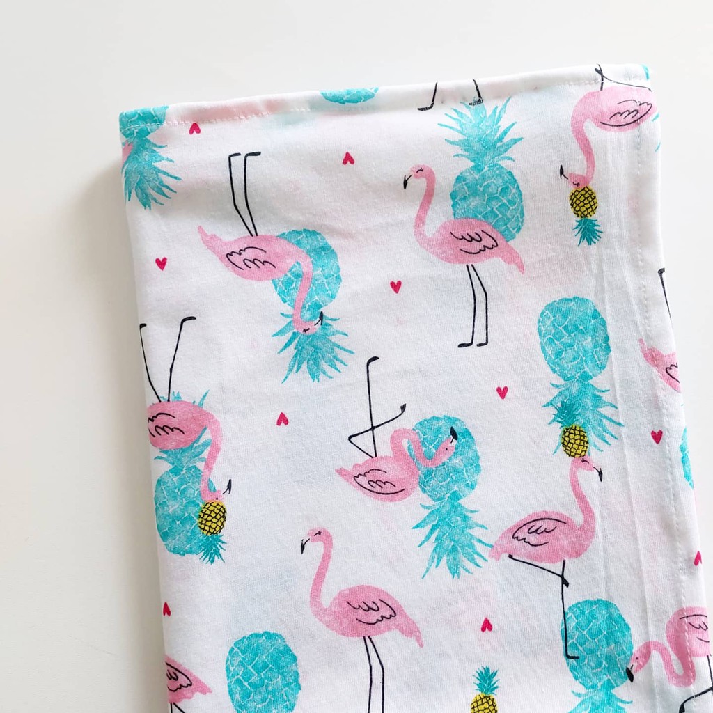 flamingo swaddle blanket