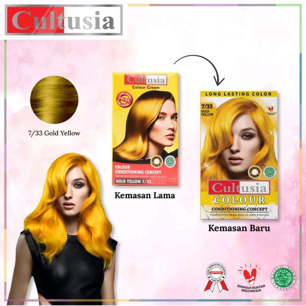 Cultusia Hair Color Gold Yellow 7 33 30 ML